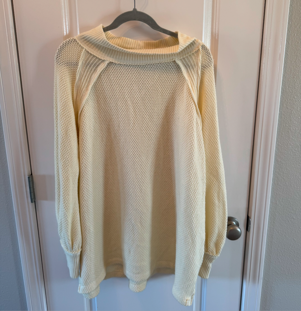 Free People We the Free She’s a Keeper Sweater Women’s Medium Cream