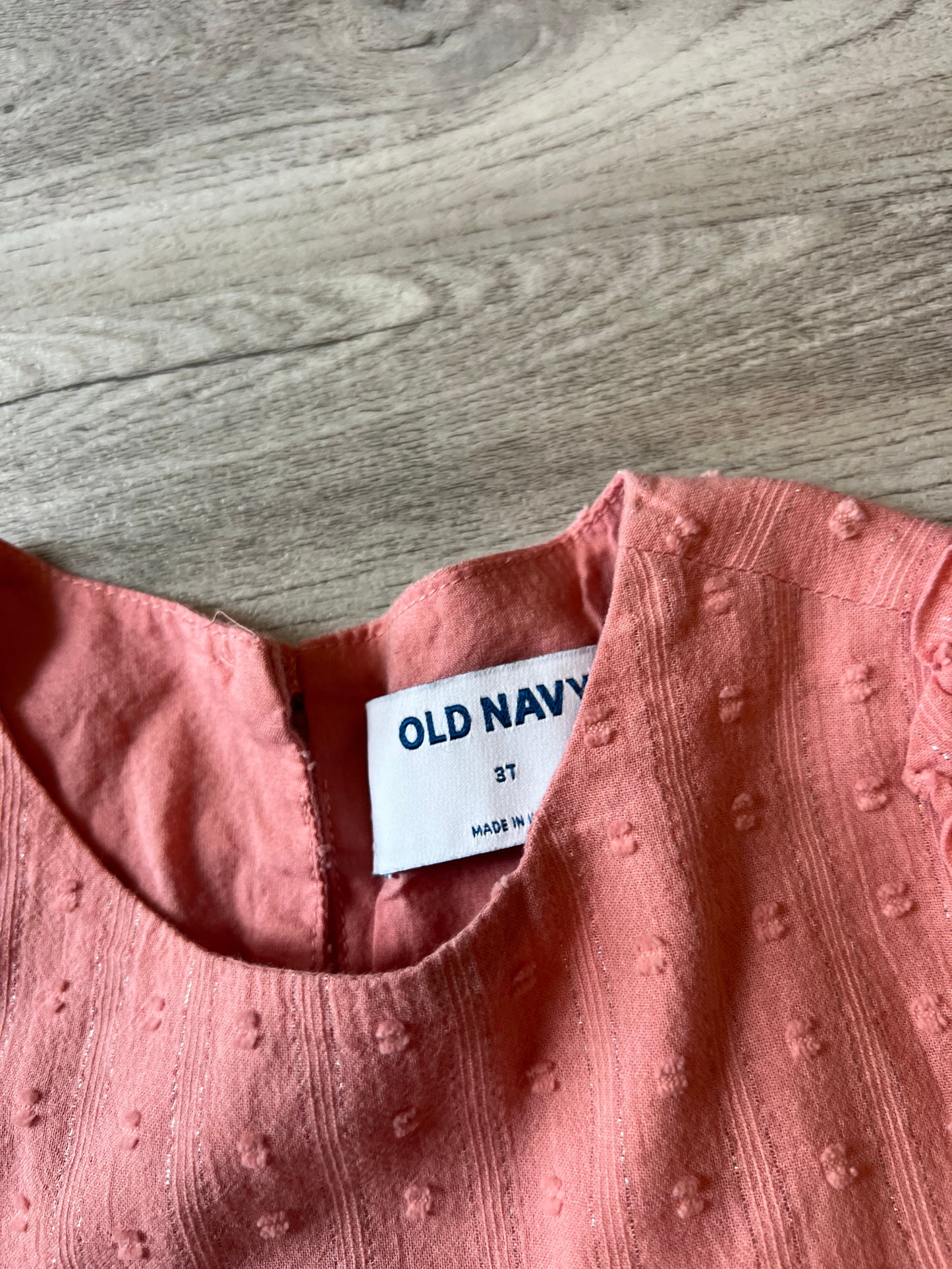Old Navy Long Sleeve Top Toddler Girl Size 3T Coral