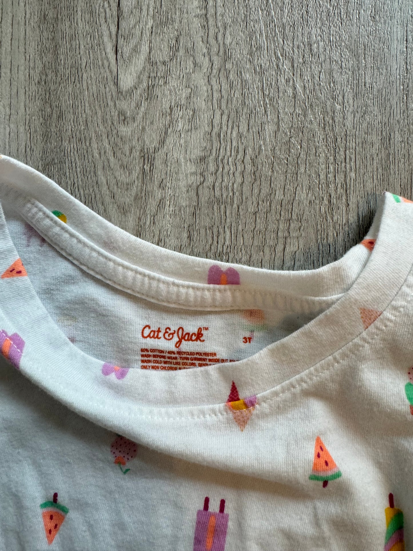 Popsicle Outfit Toddler Girl Size 3T White Lilac