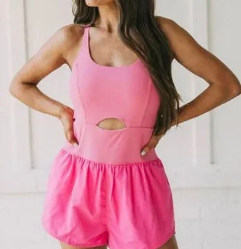 TCEC Active Romper Women’s Medium Pink