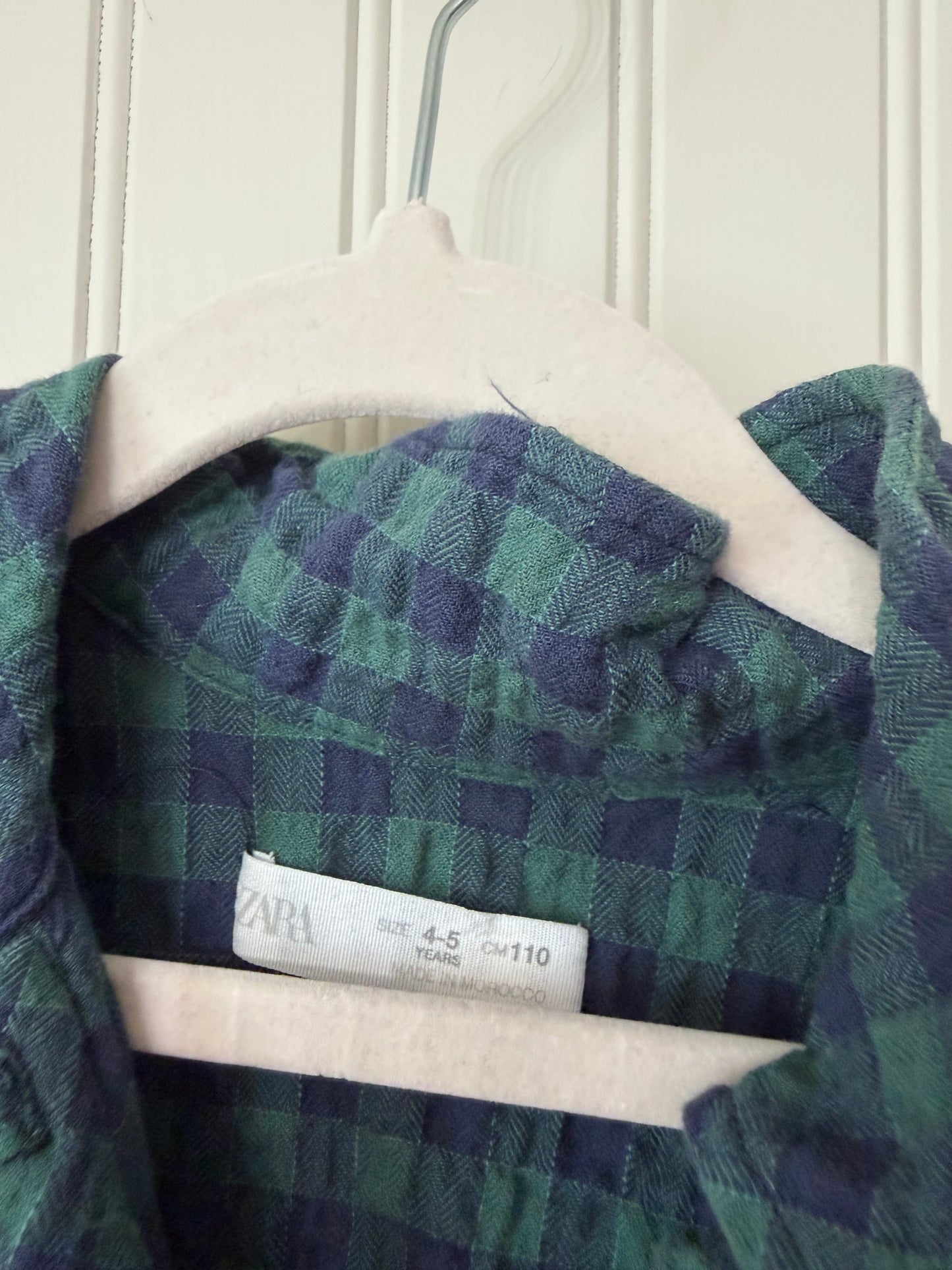 Zara Plaid Dress Toddler Size 4-5 Years