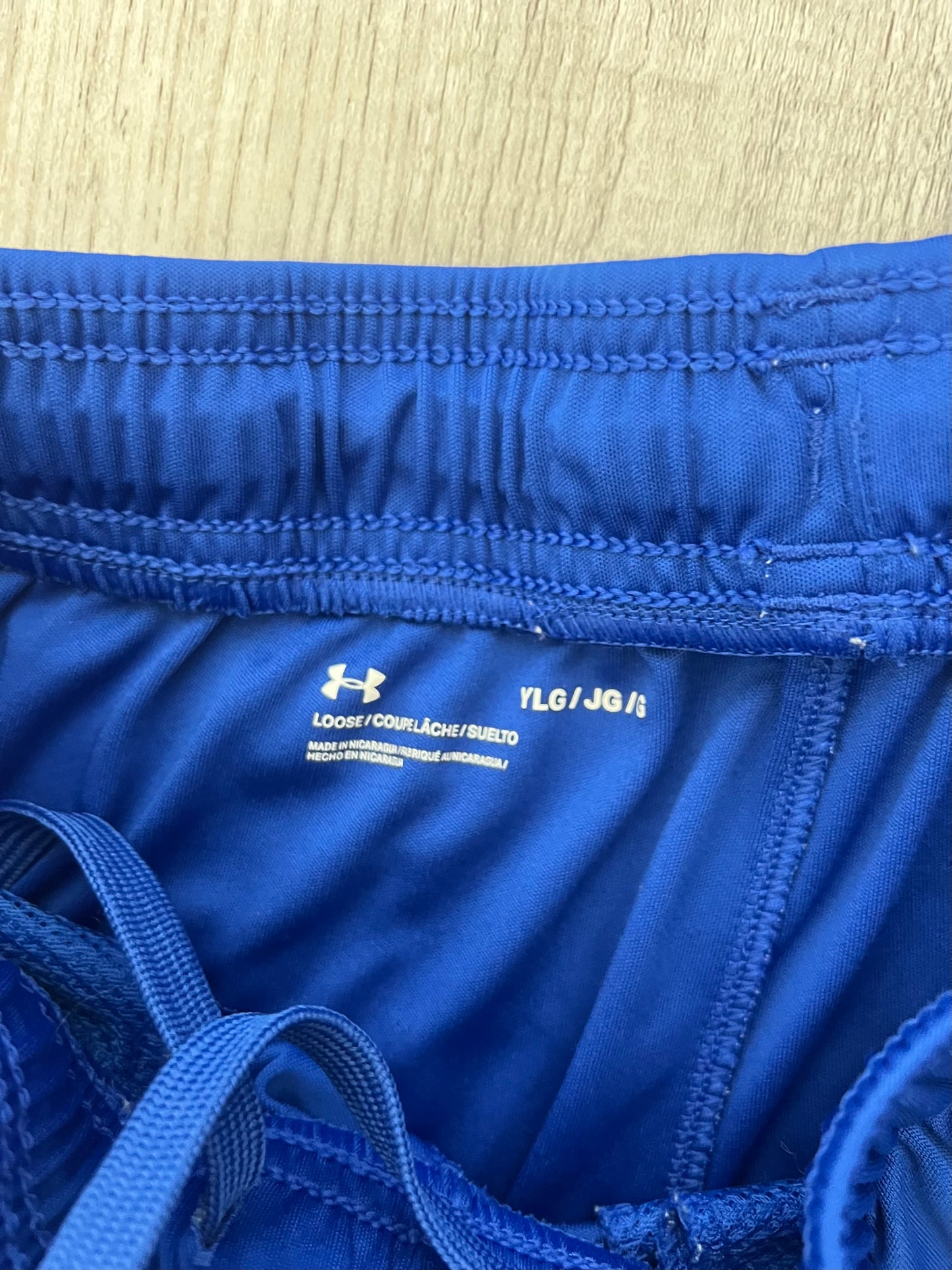 Under Armour Drawstring Shorts Youth Boy’s Size Large Royal Blue