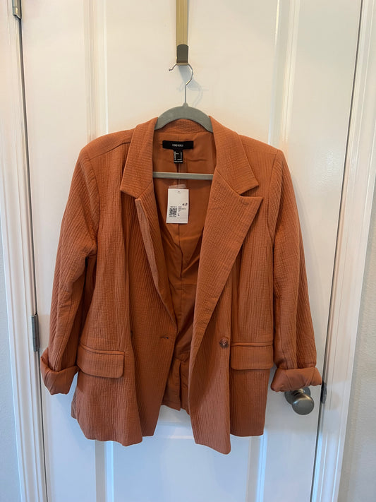 Forever 21 Blazer Women’s Size Large Tan