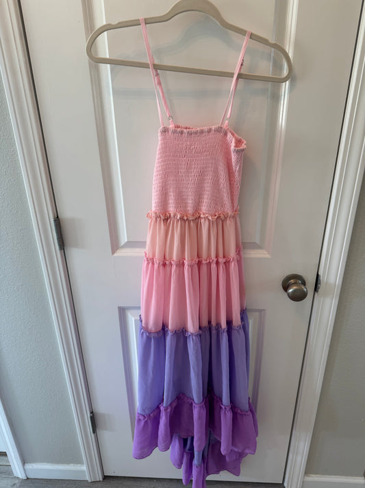 Tiered Summer Dress Women’s Small NWT Pink