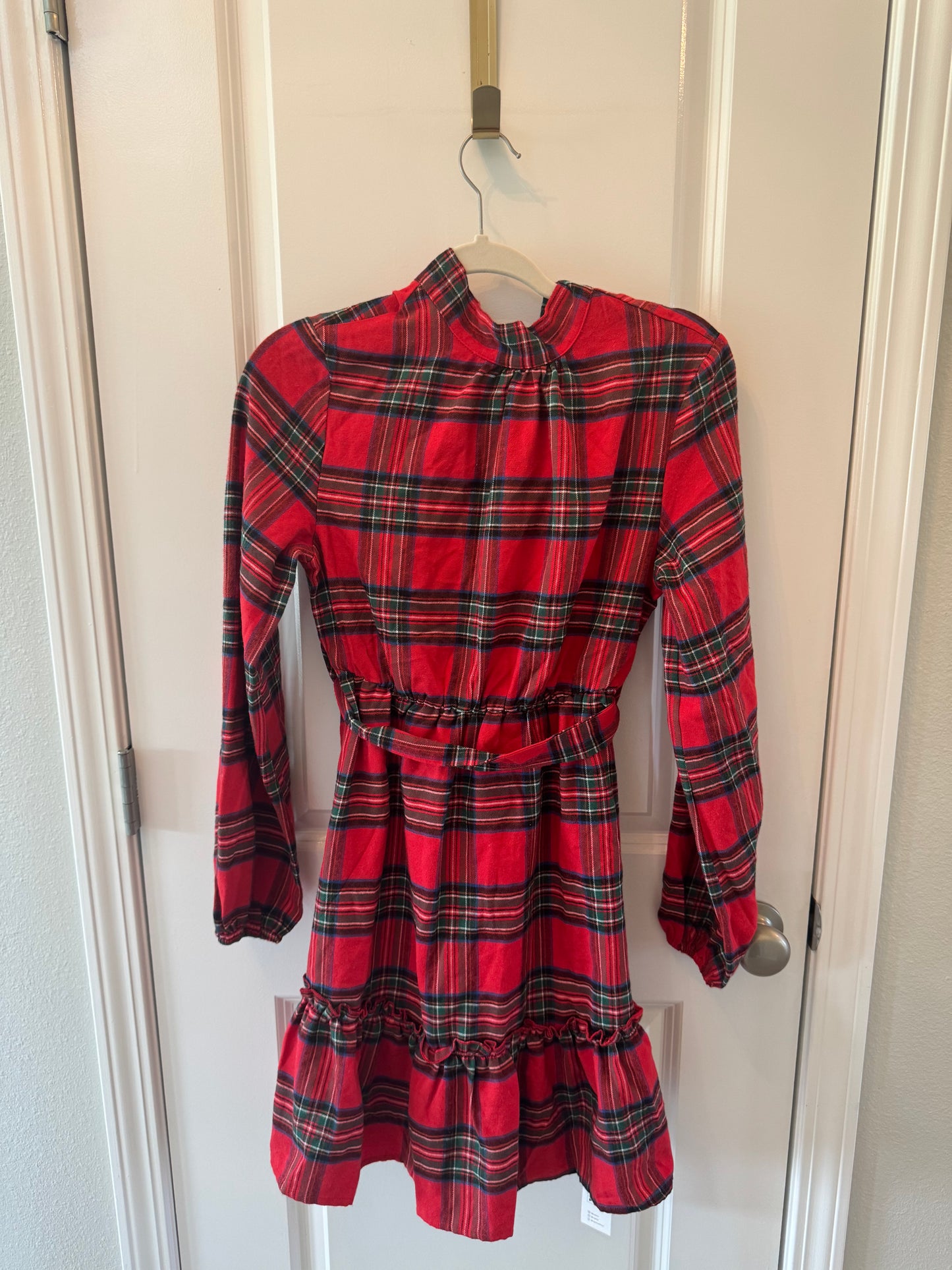 Plaid Flannel Dress Women’s XS Red