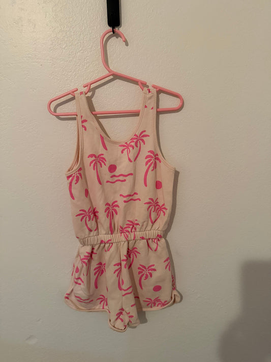 Zara Palm Tree Romper Girl’s Size 5-6