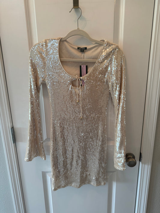 Wild Fable Sequin Dress Women’s XXS NWT Off White