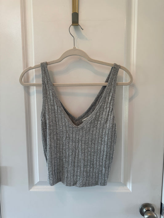 Abercrombie & Fitch Knit Tank Women’s Medium Heather Gray