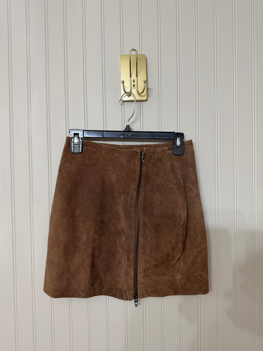 BlankNYC Faux Suede Mini Skirt Women’s Size 25 Brown