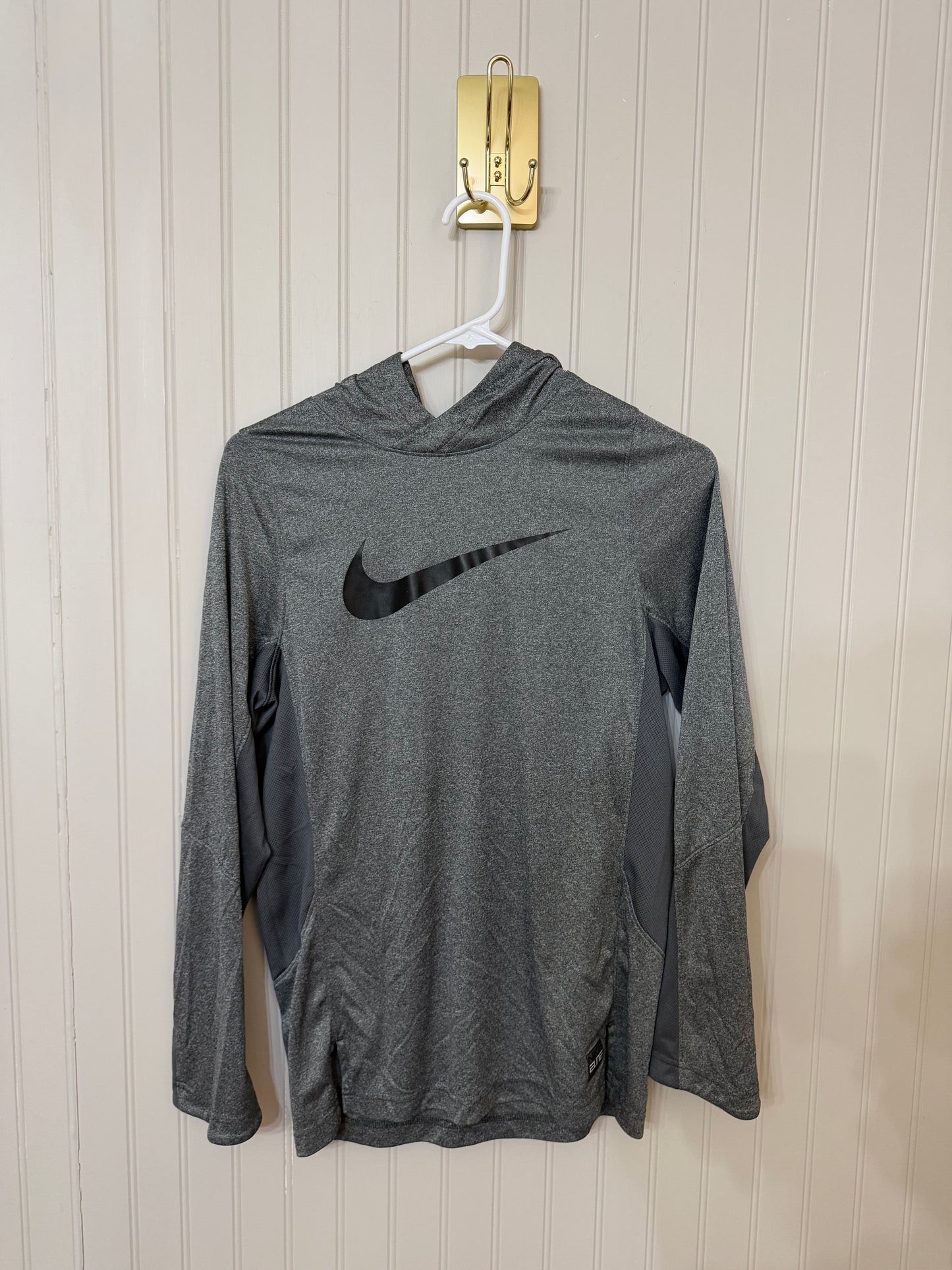 Nike Knit Hooded Tee Youth Size XL Charcoal Gray