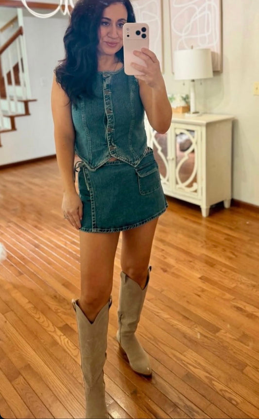 NB Denim Matching Set Women’s Medium