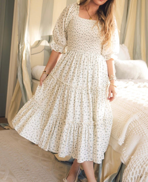Ivy City Starry Nights Midi Dress Women’s XS White NWT
