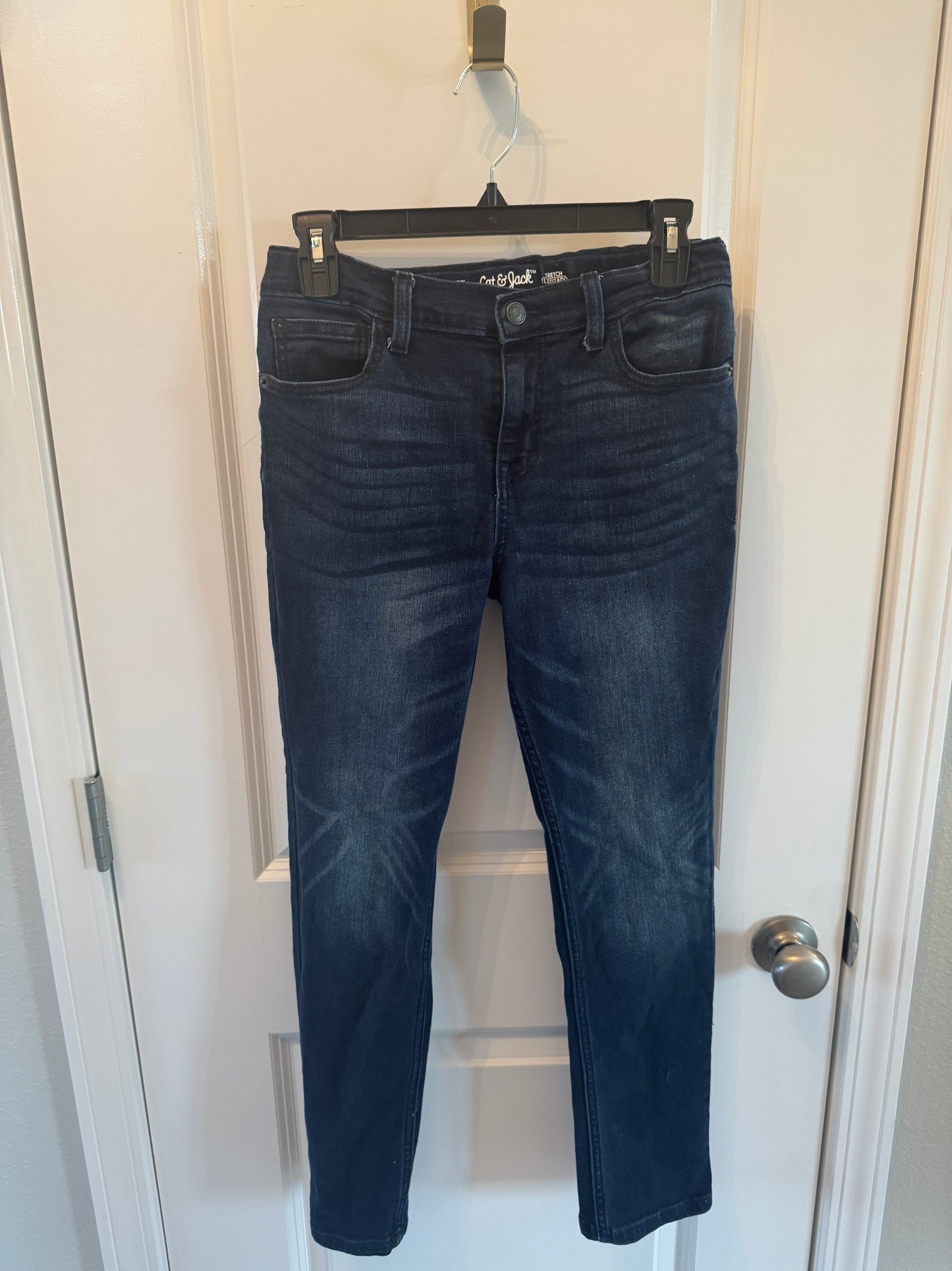 Cat & Jack Skinny Jeans Youth Boys Size 14 Dark Wash