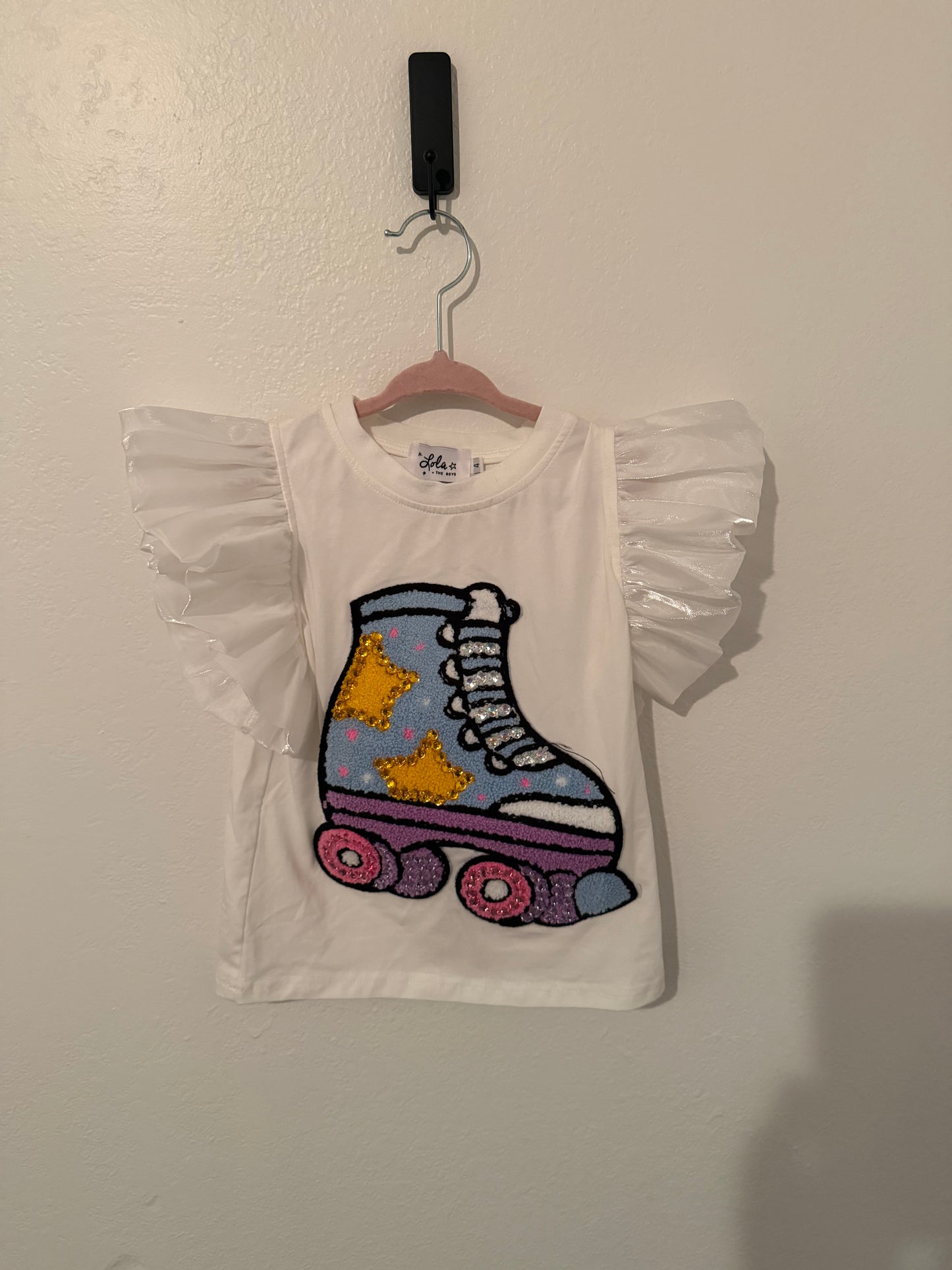 Lola + The Boys Roller Tee Toddler Size 4 White
