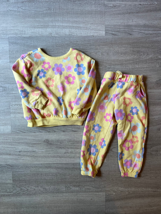 Toddler Girl Floral Matching Set Size 3T