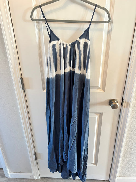 Tie Dye Sleeveless Summer Dress Women’s Size Medium 8-10 Blue
