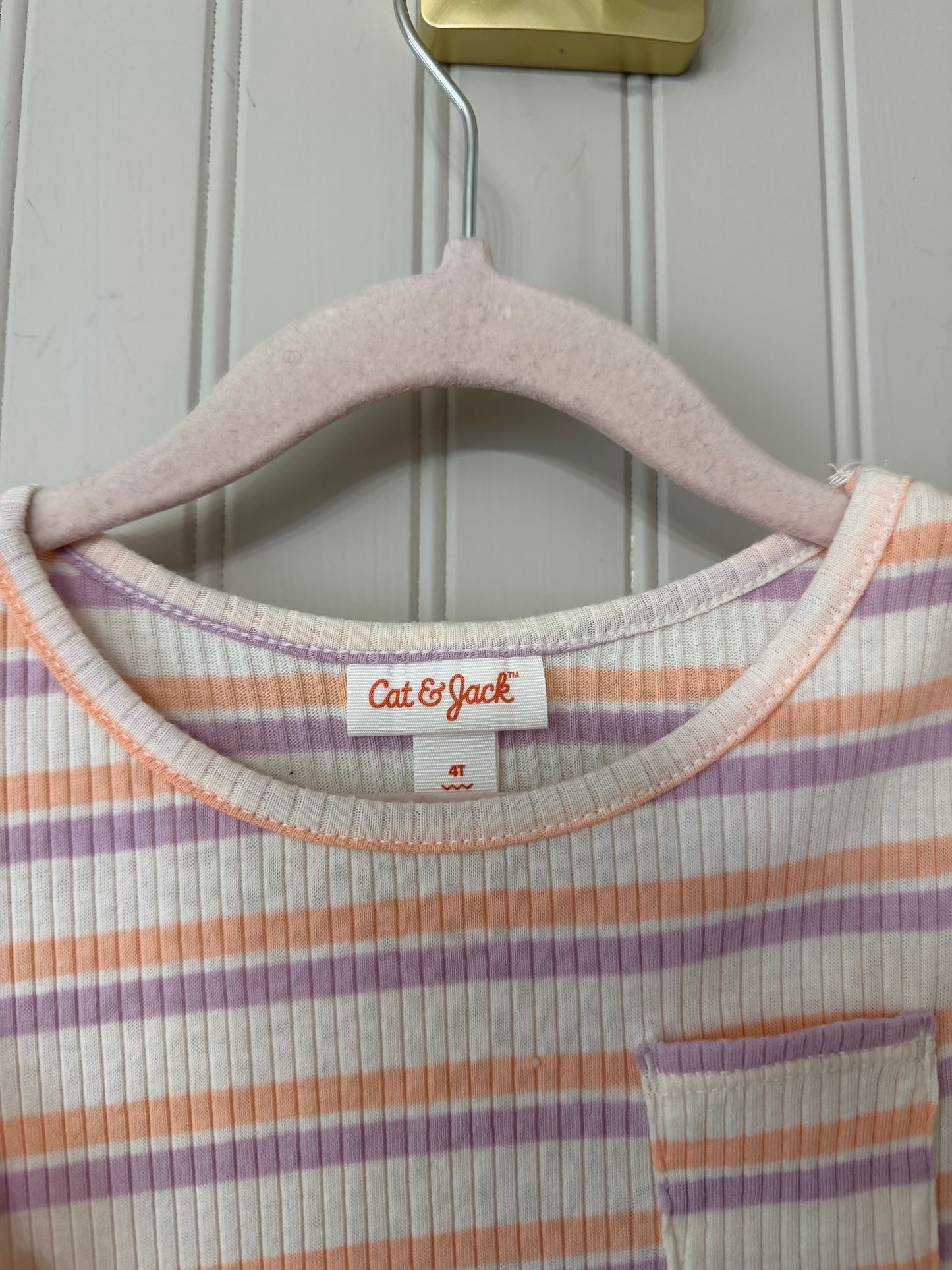 Cat & Jack Stripe Dress Toddler Size 4T