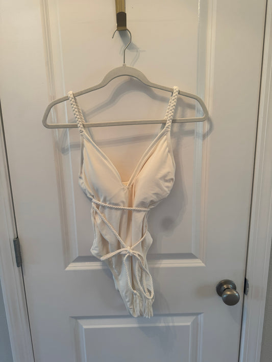 Shade & Shore Swimsuit Women’s Medium Off White NWT
