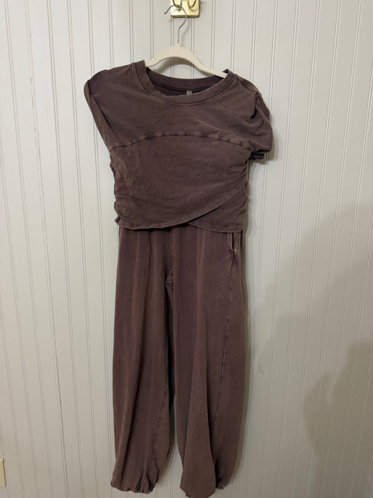 Free People Movement Matching Set Women’s Medium Brown
