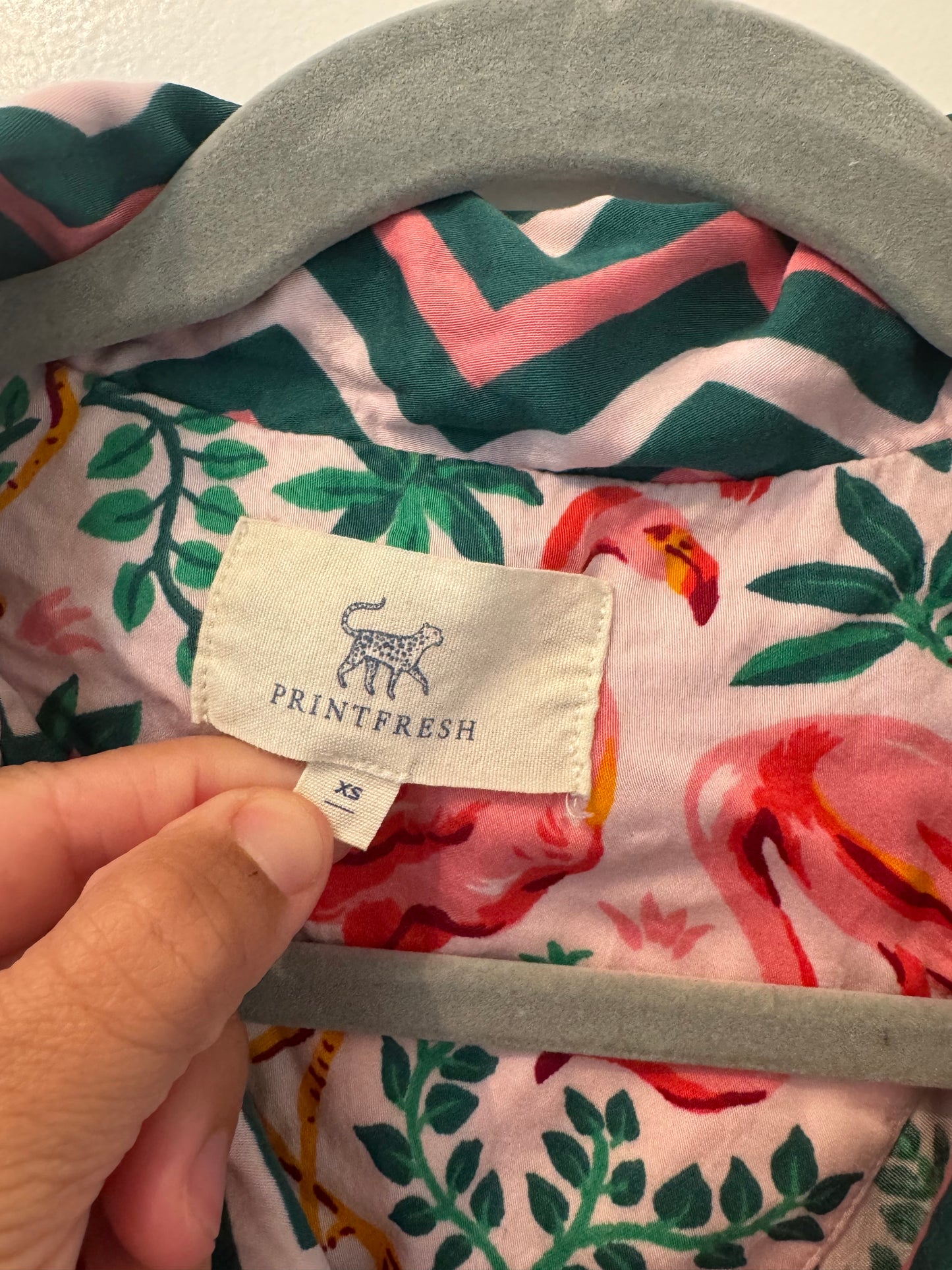 Printfresh Flock of Flamingos Pajama Set Women’s XS