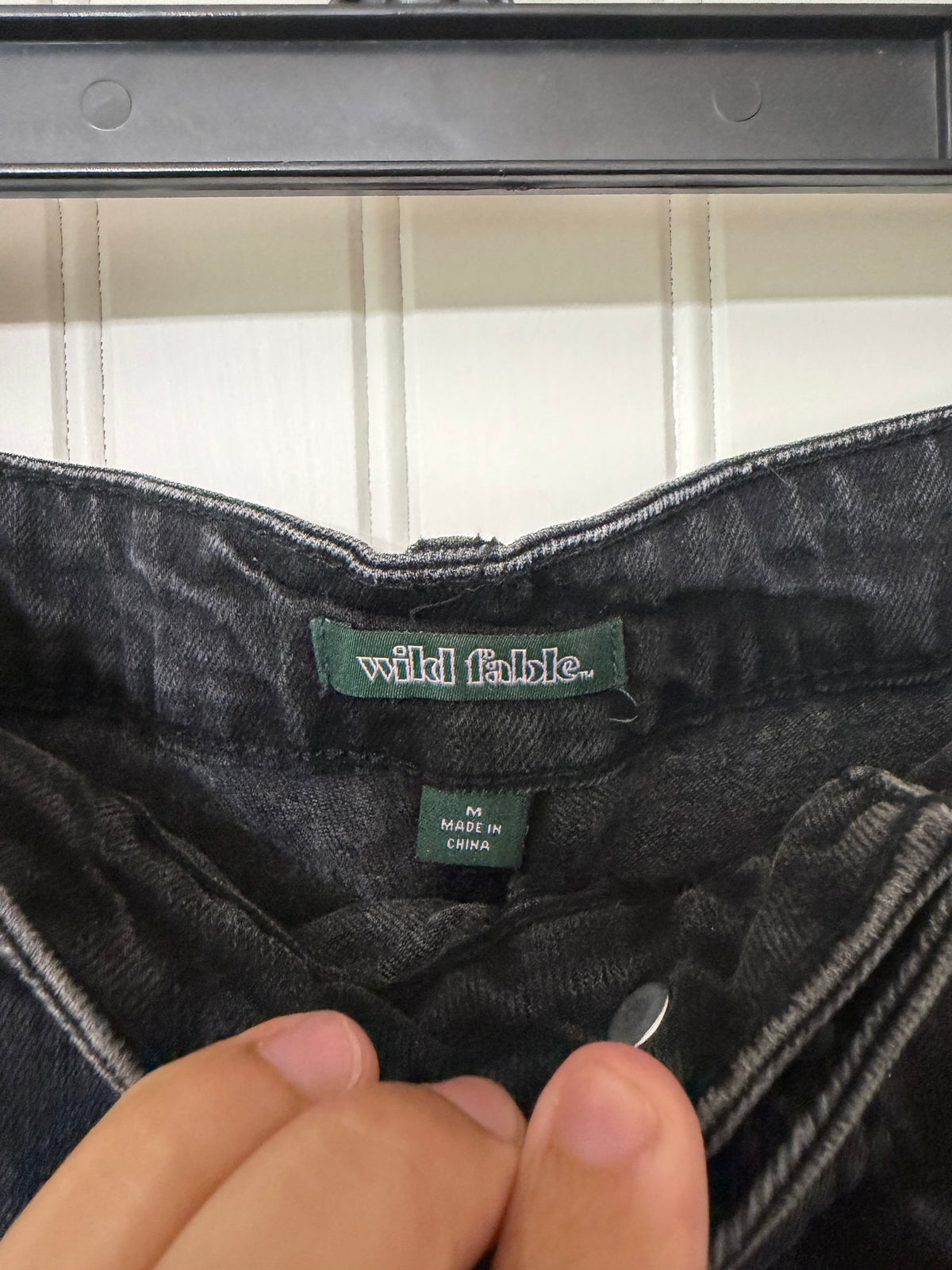 Wild Fable Denim Skirt Jr Size Medium Black