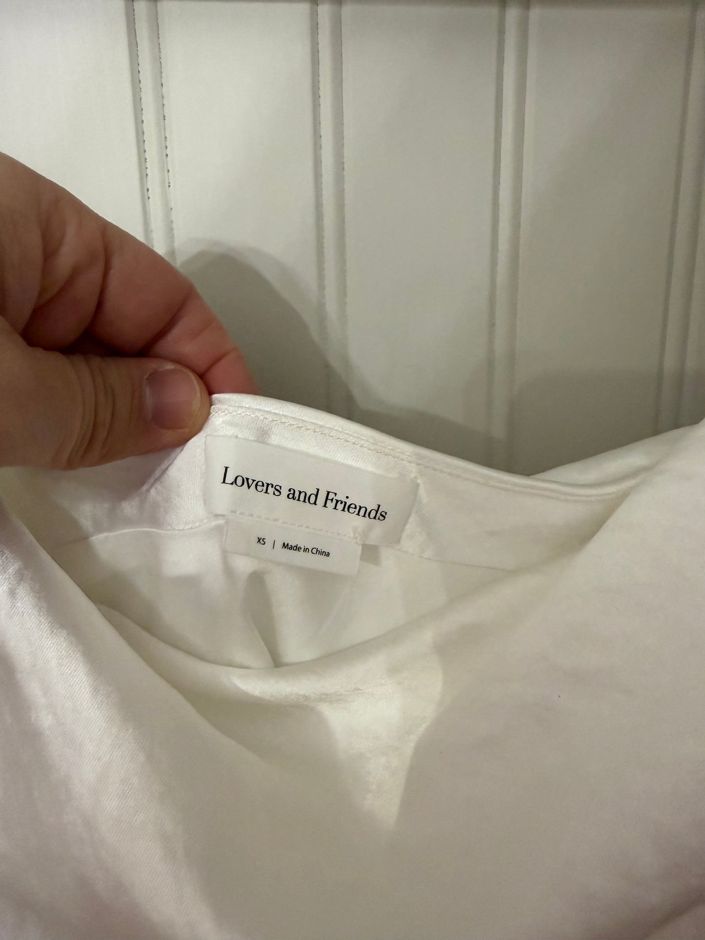 Lovers + Friends Tasha Satin Top Women’s XS White