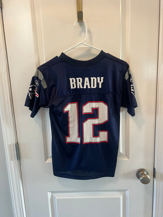 Tom Brady NFL New England Patriots Jersey Youth Boy’s Size Medium Navy