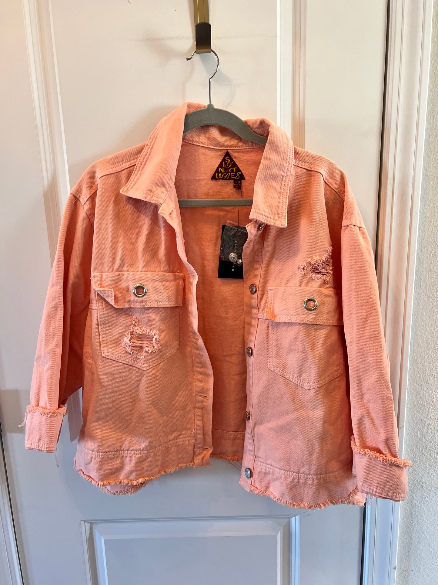 Signature8 Distressed Jacket Women’s S/M NWT