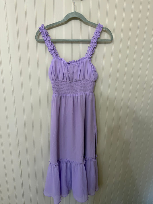 Lovers + Friends Peasant Dress Women’s XS Violet Purple NWT