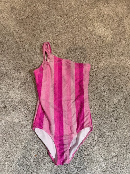 Zara Stripe Swimsuit Girl’s Size 13-14 Pink