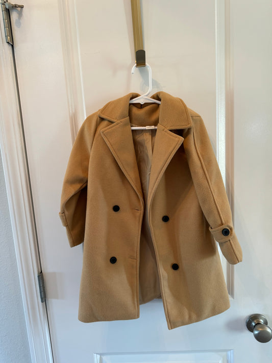 Camel Peacoat Size 3/4 years