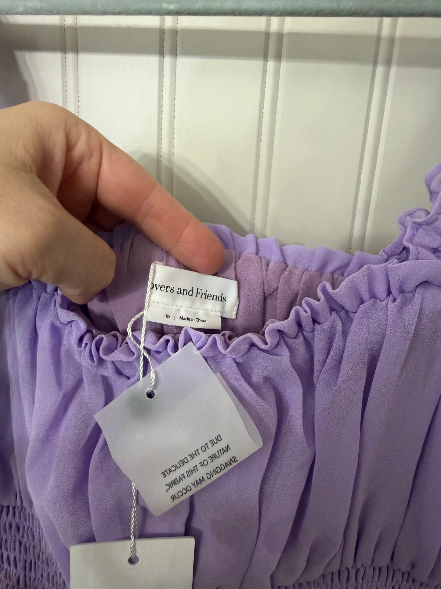 Lovers + Friends Arden Midi Dress Women’s XS Lilac NWT