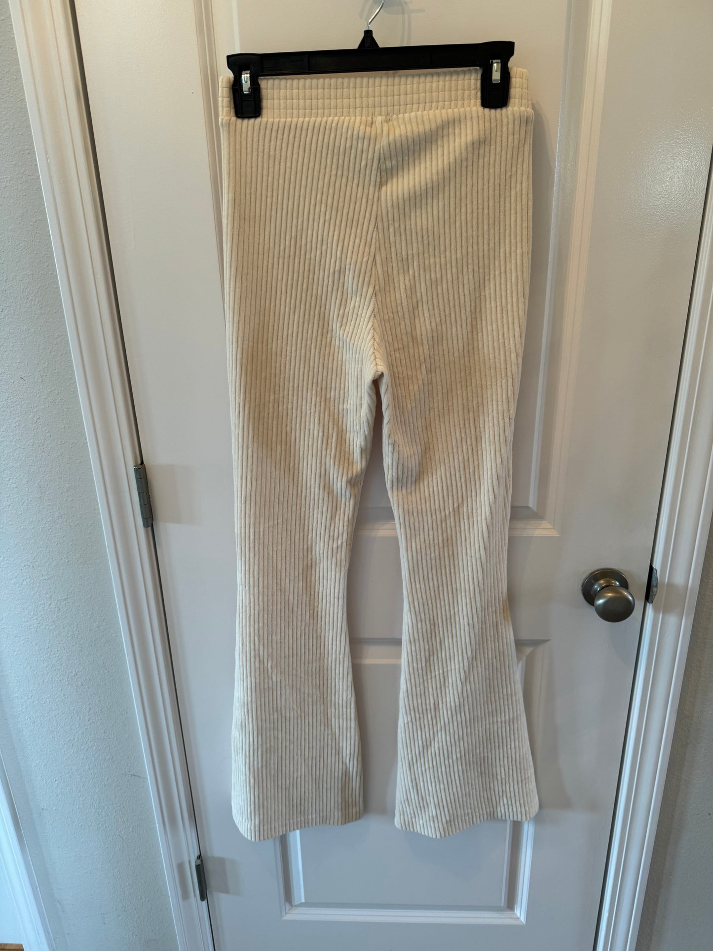 Aerie Waffle Knit Flare Leggings Women’s Size Small Regular Cream