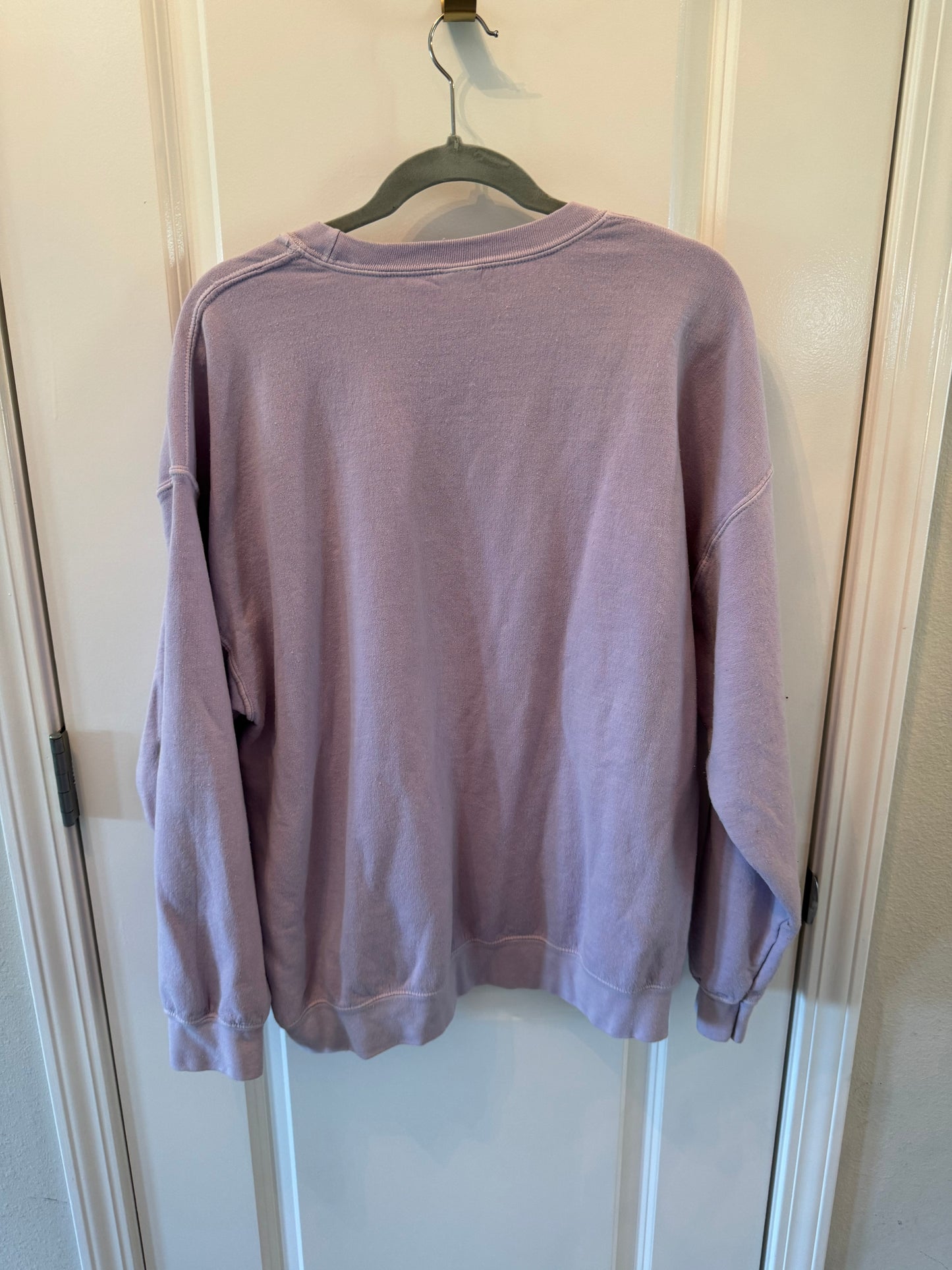 Urban Outfitters Sunday Club Crewneck Graphic Sweatshirt Women’s Size L/XL Lavender