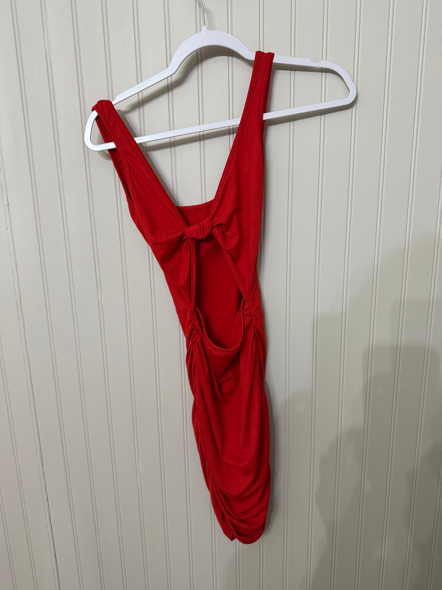 Bodycon Dress Cinched Sides Women’s XS Red