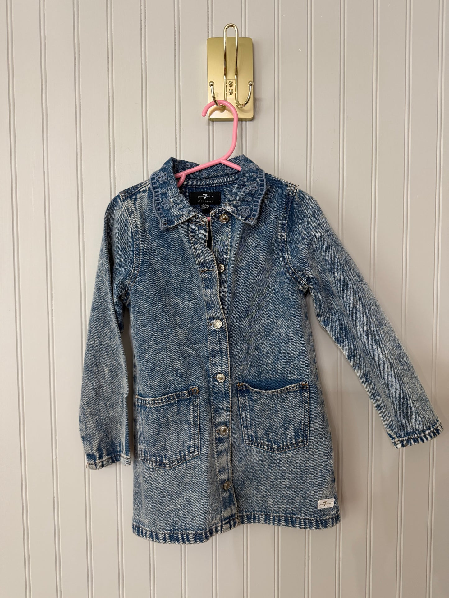 7 for mankind denim dress Size 4Y