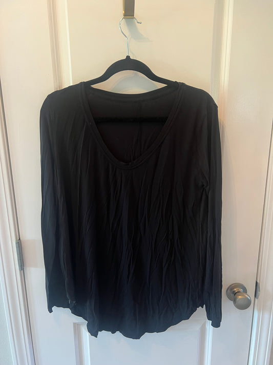 Lululemon VNeck Long Sleeve Tunic Women’s Size 8 Black