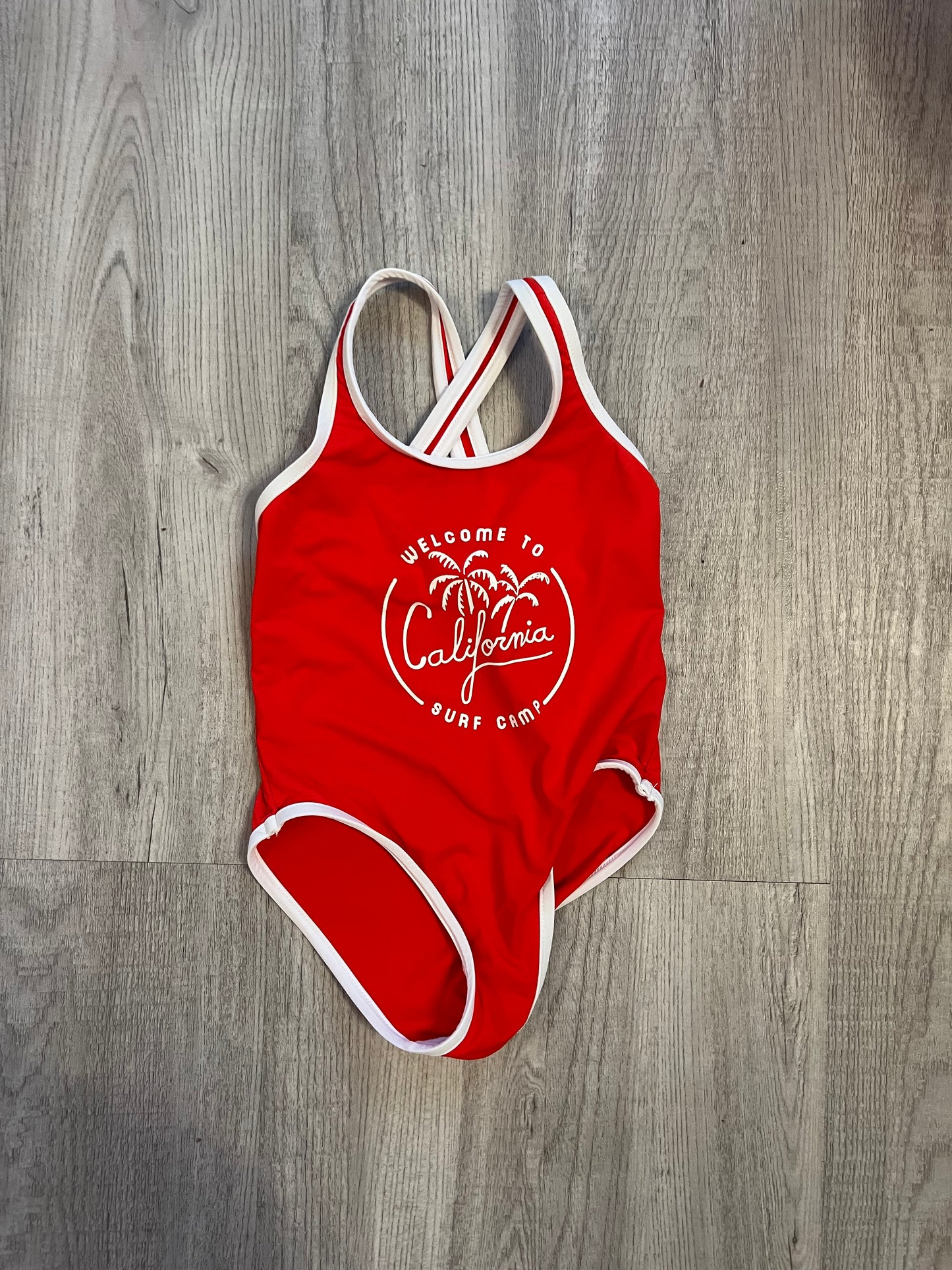 Zara One Piece Swimsuit Toddler Girl Size 2-3 Years Red