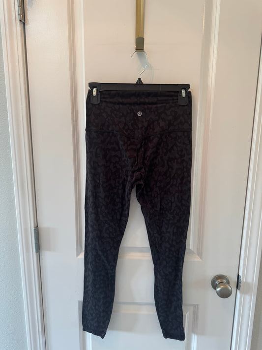 Lululemon Camo Leggings Women’s Size 6 Black Gray
