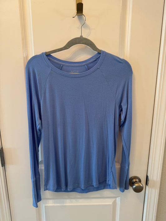 Aerie Offline Ribbed Raglan Top Women’s Size Small Blue