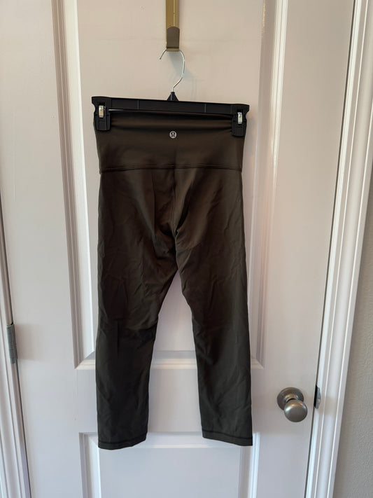 Lululemon Crop Leggings Women’s Size 4 Dark Olive