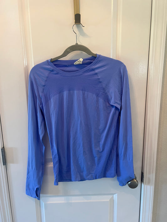 Love & Sports Long Sleeve Active Top Women’s Size Medium Periwinkle