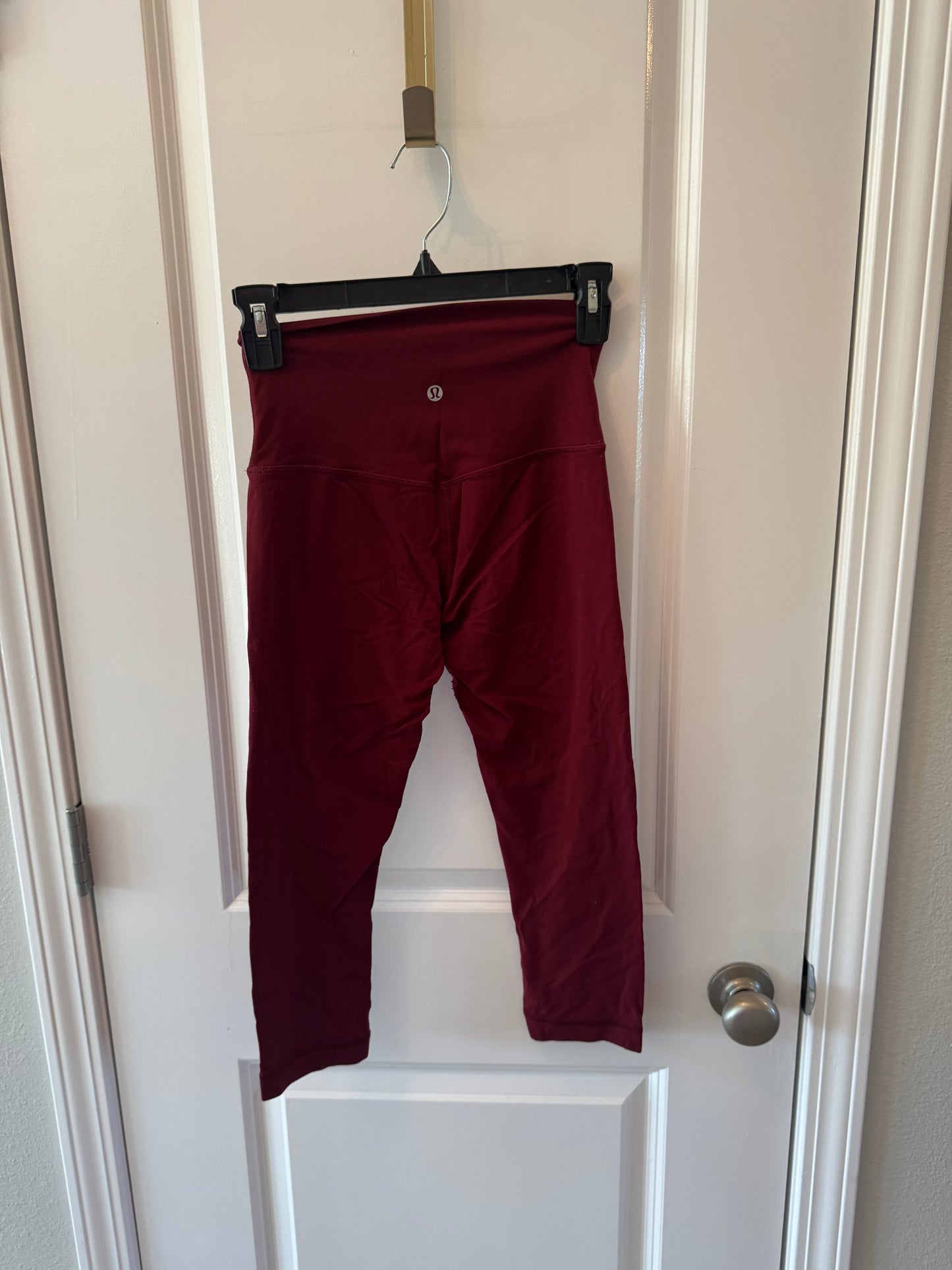 Lululemon Align Crop 19in Leggings Women’s Size 4 Deep Rouge