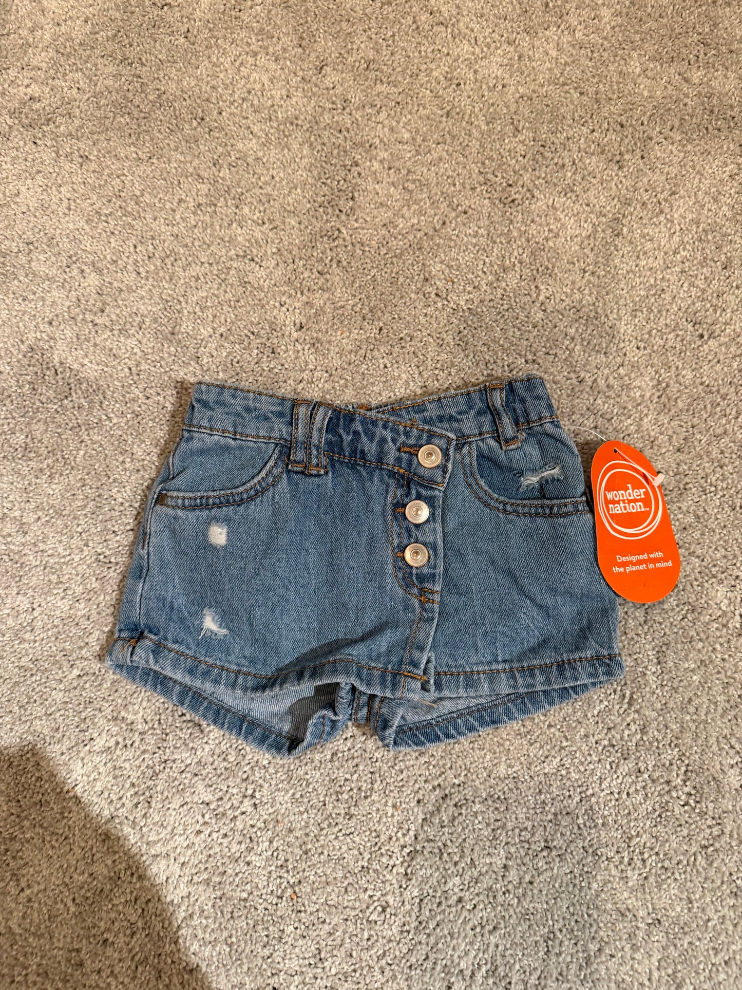 Denim Skort Toddler Size 3T NWT