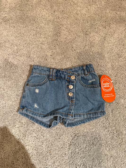 Denim Skort Toddler Size 3T NWT