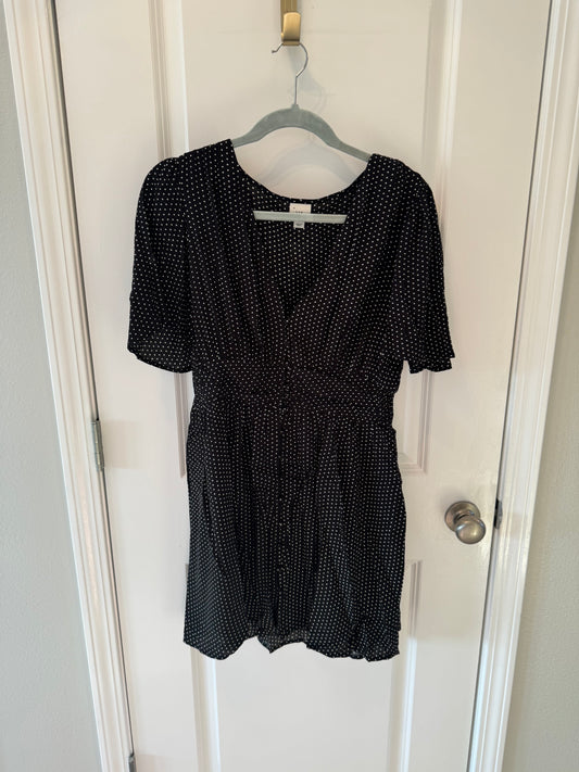 A New Day Polka Dot Dress Women’s Medium Black