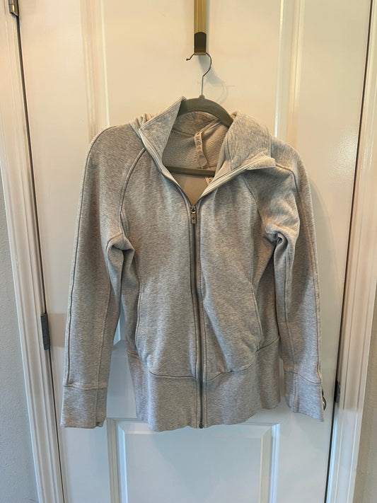 Lululemon Full Zip Hooded Jacket Women’s Size 8 (Medium) Heather Gray