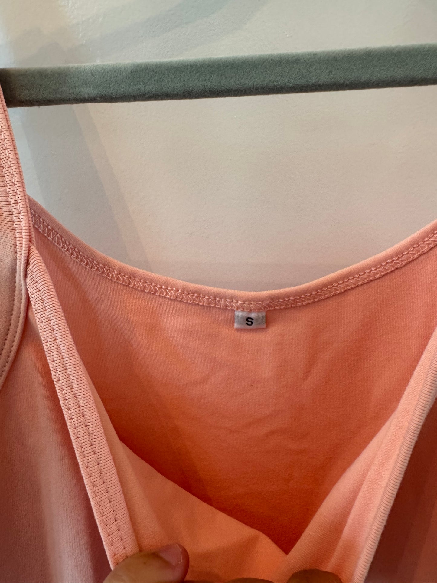 Pleated Mini Dress Women’s Small Peach
