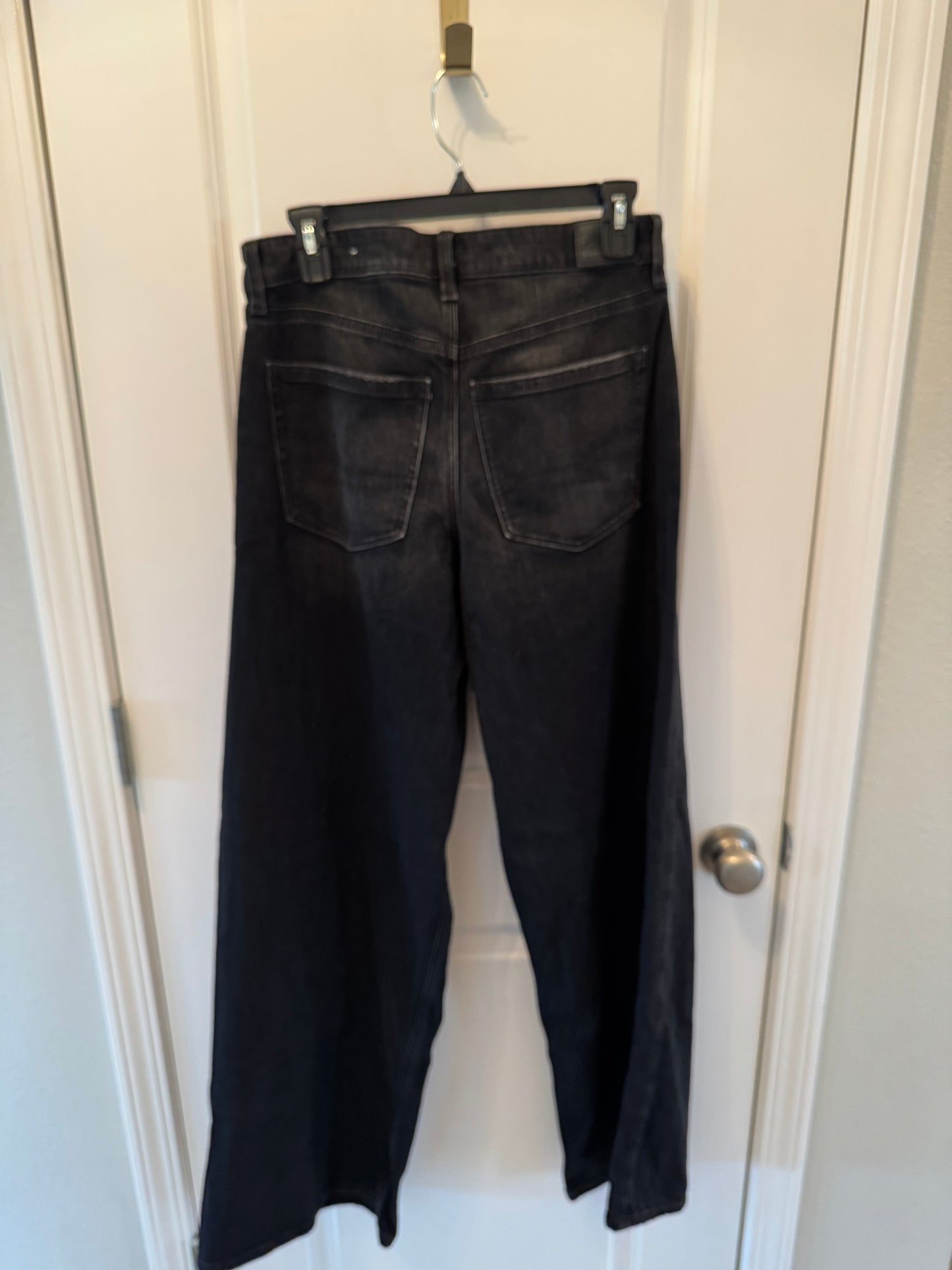 American Eagle Wide Leg Jeans Women’s 4 Long Black