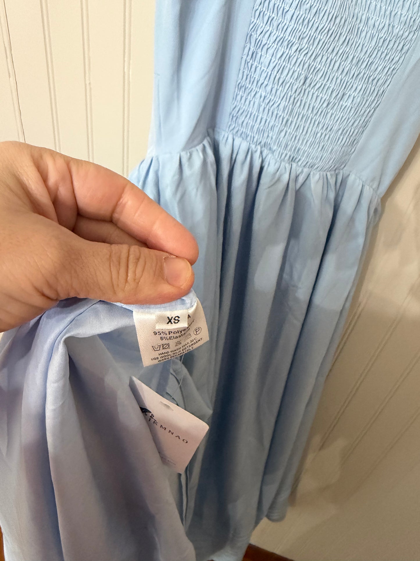 Corset Midi Dress Women’s XS Pastel Blue NWT